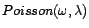 $Poisson(\omega,\lambda)$